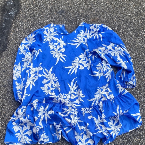 Alexis Blue and White Patterned Dress - Picture 1 of 2